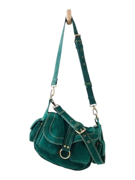 Free People Wylie Saddle Bag, NWOT, Green - Picture 2 of 7